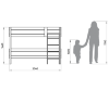 Детская кровать-чердак ellipse basic - Детская кровать-чердак ellipse basic L размеры