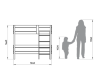 Детская кровать-чердак ellipse basic - Детская кровать-чердак ellipse basic M размеры
