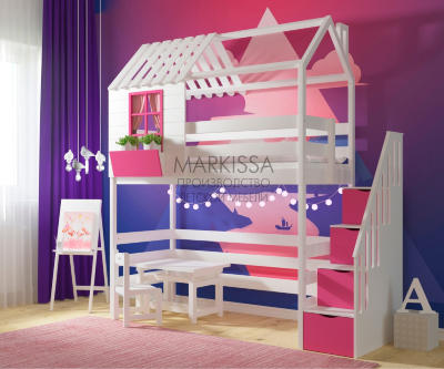 Детская кровать-чердак Мансарда 4.0