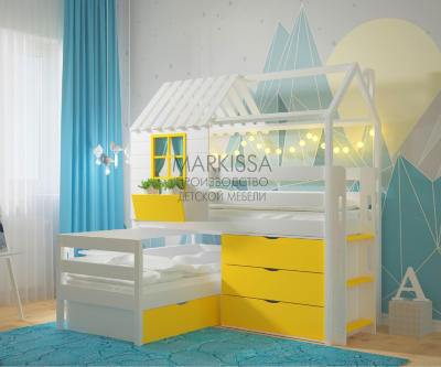 Комплект детских кроватей Однушка люкс и Апартаменты с комодом