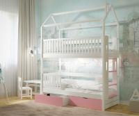 Детская двухъярусная кровать Атриум с лестницей с торца