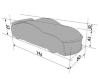 Детская кровать-машина Мерседес-М - Детская кровать машинка Ауди-А6 размеры