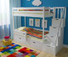 Детская двухъярусная кровать Пентхаус premium с лестницей-комодом - Детская двухъярусная кровать Пентхаус premium с лестницей-комодом