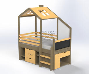 Детская кровать-домик Вардо-12