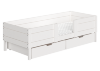 Кровать одноярусная Ellipse basic  - Кровать одноярусная Ellipse basic белая с ящиками